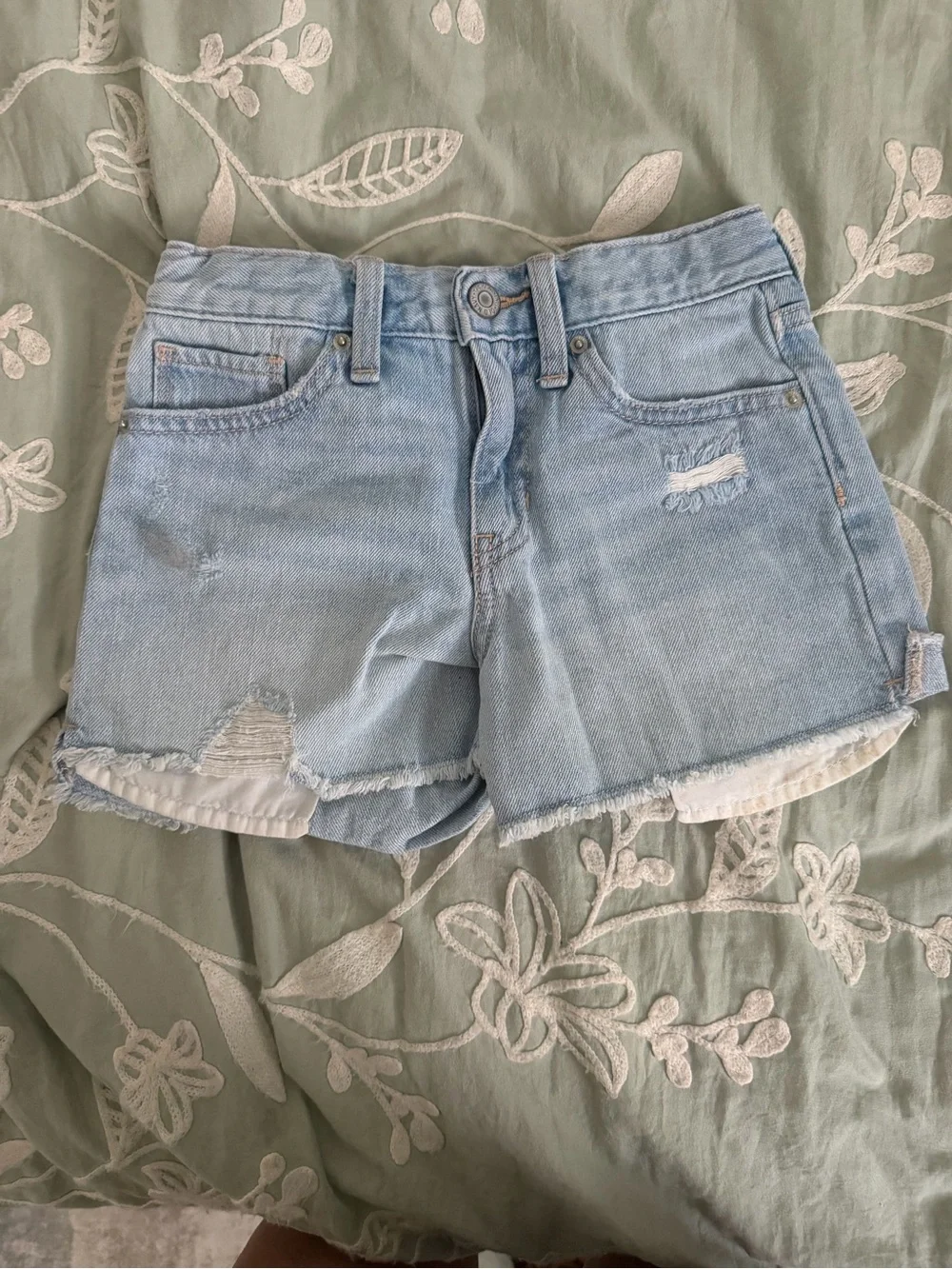 Old Navy Light Blue Denim Cutoff Shorts